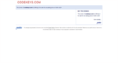 Desktop Screenshot of codekeys.com