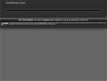 Tablet Screenshot of codekeys.com